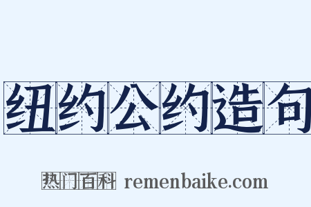 纽约公约造句是什么意思的图片